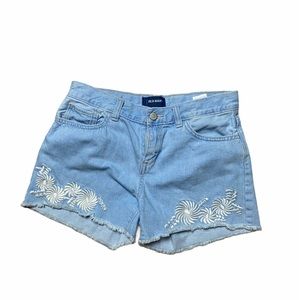 Old Navy Light Blue Denim Shorts Size 16